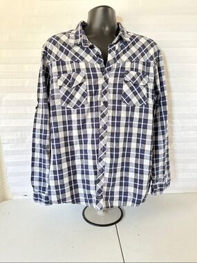 Hype Men’s Long Sleeve Button Down Shirt XL Trendy Streetwear